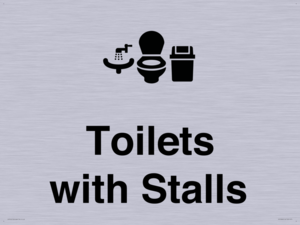 Toilets: Stalls and Wash Basin with Sanitary Bin